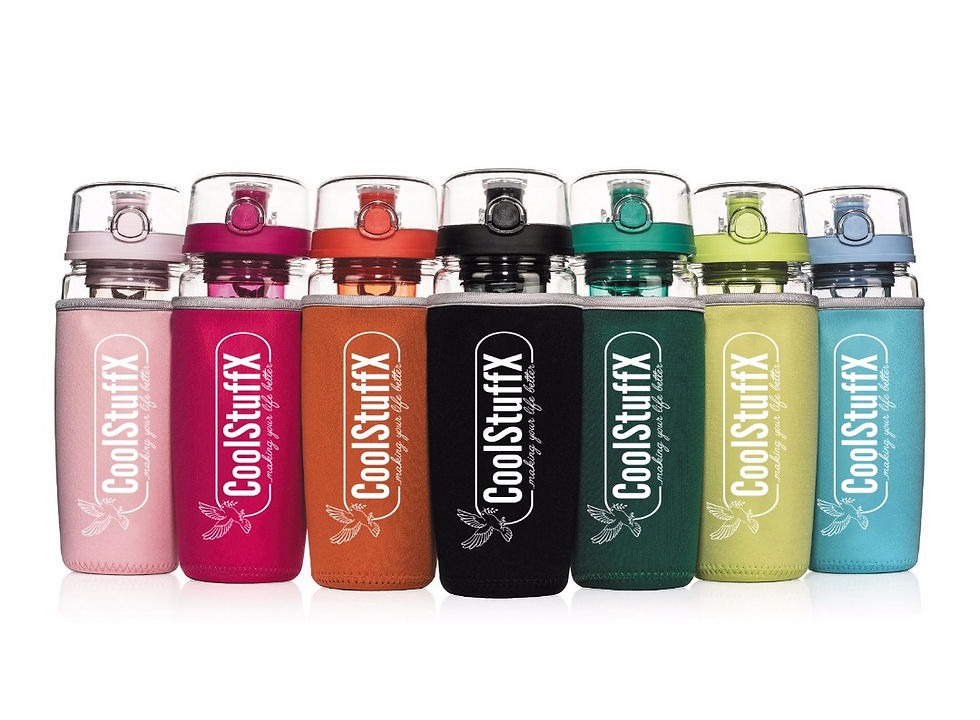 Thumbnail: CoolStuffX Fruit Infuser Water Bottle with Long Infuser. Large 1 Litre, BPA-Free