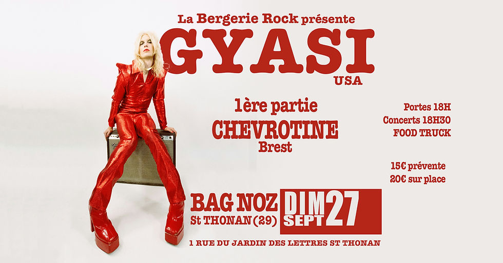 CONCERT Gyasi (USA) + Chevrotine (Fr)