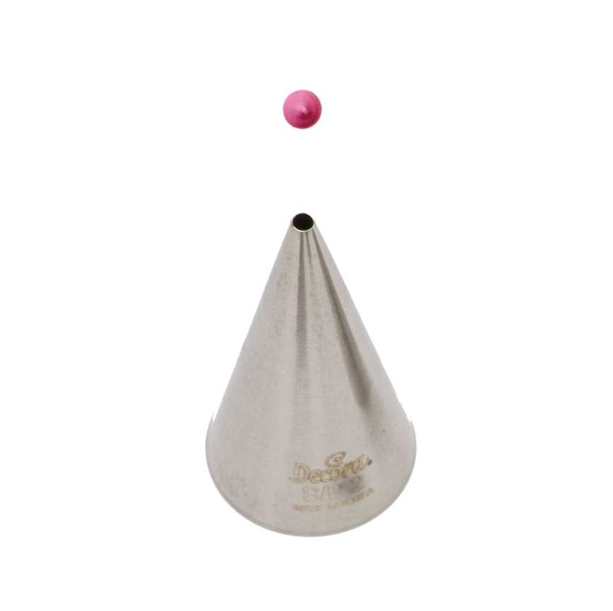 Thumbnail: Cake decorating tip, small pink dot