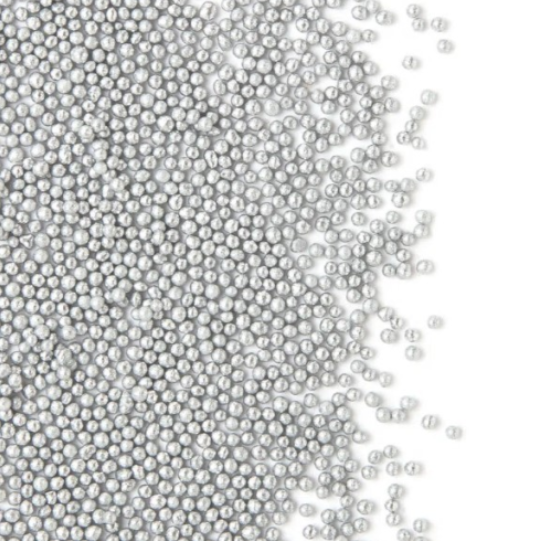 Silver sugar sprinkles for baking