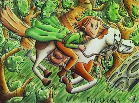 Ilustración hecha a petición sobre un personaje original.