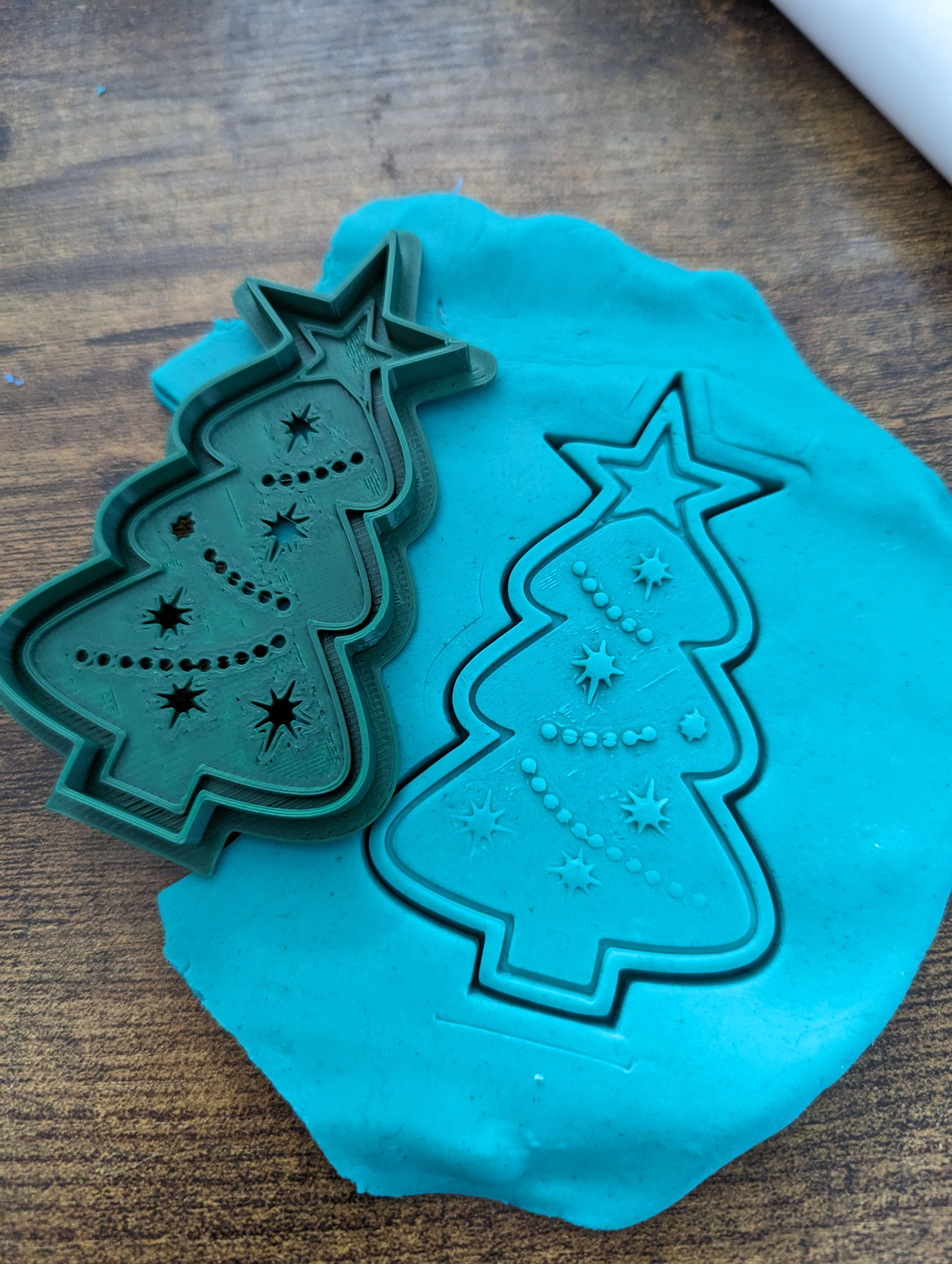 Christmas Tree Playdough Cutter