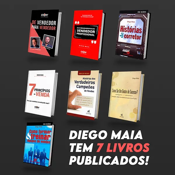 palestrante de vendas Diego Maia, livros do Diego Maia