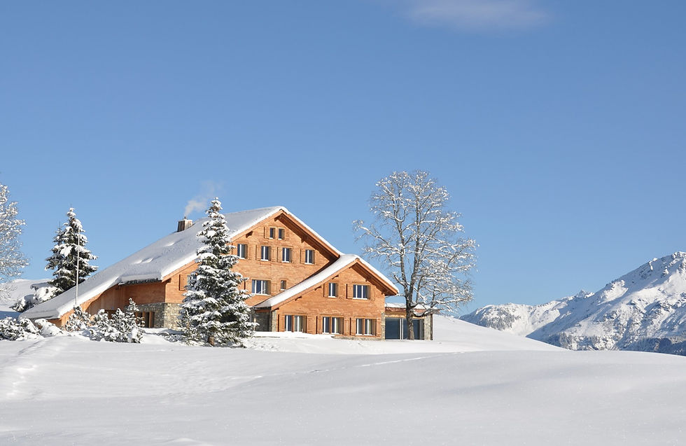 Maison dans la neige