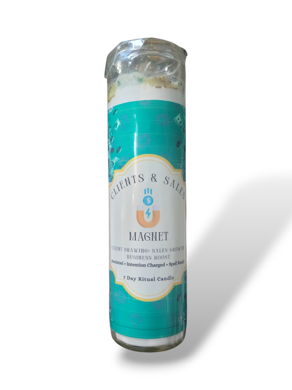 Thumbnail: Clients & Sales Magnet 7-Day Ritual Candle Front Side