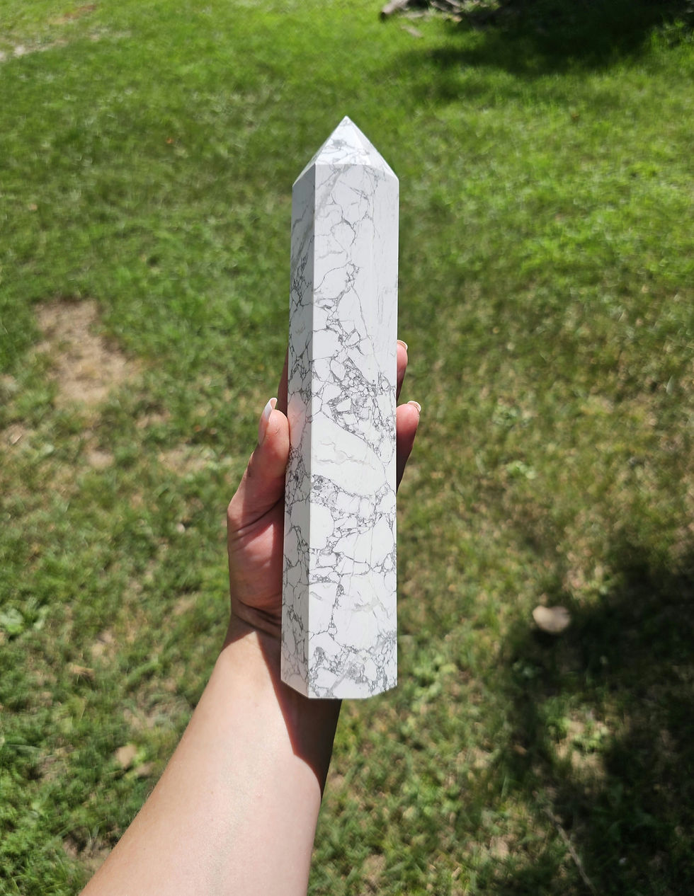 Large Howlite Towers 