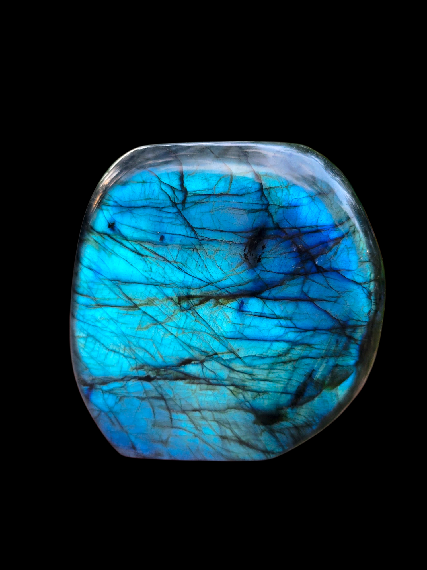 🌌 Labradorite Freeform — Strong Double‑Sided Flash