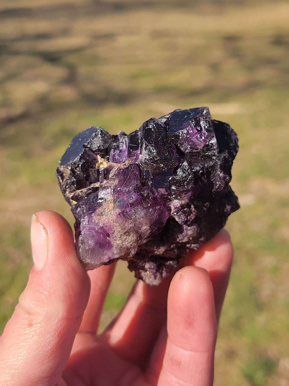 Thumbnail: Etched Purple Fluorite Cluster 