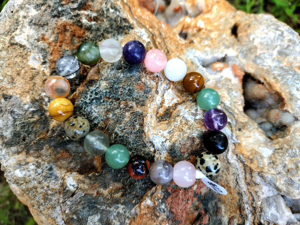 Mixed Gemstone Bracelet 8mm