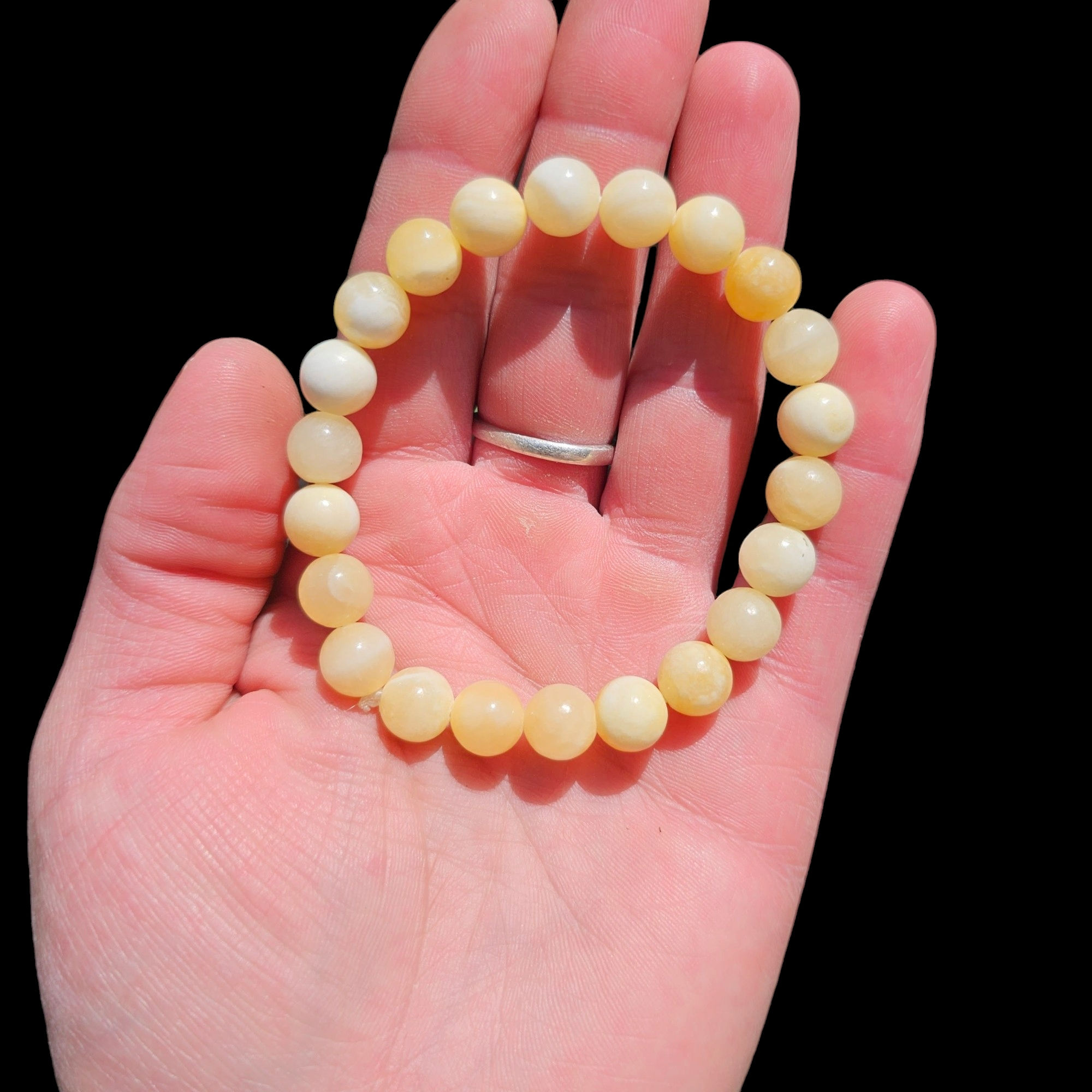Honey Calcite bracelet.