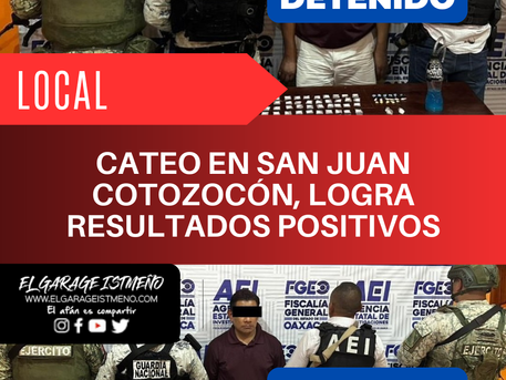 CATEO EN SAN JUAN COTOZOCÓN, LOGRA RESULTADOS POSITIVOS