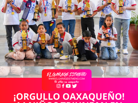 ¡ORGULLO OAXAQUEÑO! 14 NIÑOS TRIUNFAN EN CAMPEONATO MUNDIAL DE ARITMÉTICA