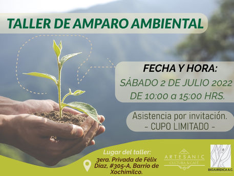 Biojurídica invita a taller de Amparo Ambiental
