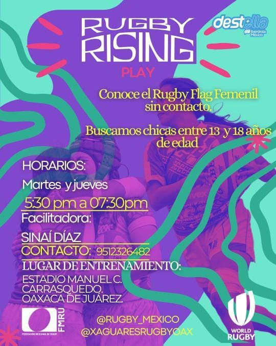 Con rugby empoderan a jóvenes oaxaqueñas en Oaxaca