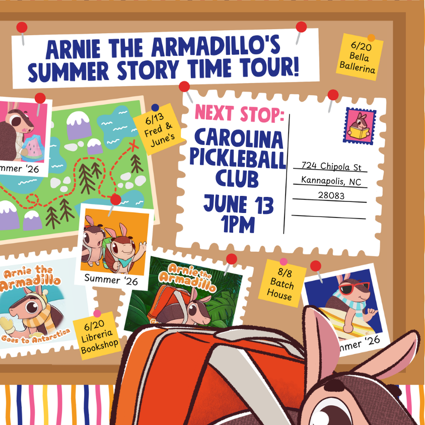 Carolina Pickleball Club | Arnie the Armadillo's Summer Story Time Tour