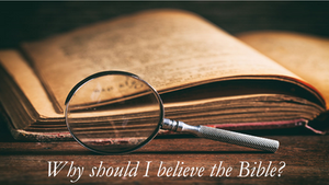 Why I Believe the Bible!