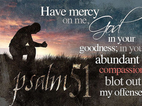 Create in me a clean heeart, O God!