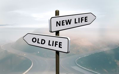 New life vs old life sign