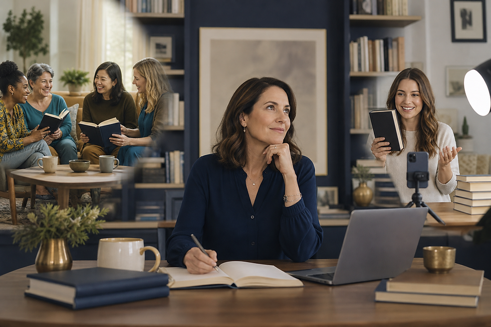 Author comparing personal book club outreach with book influencer outreach