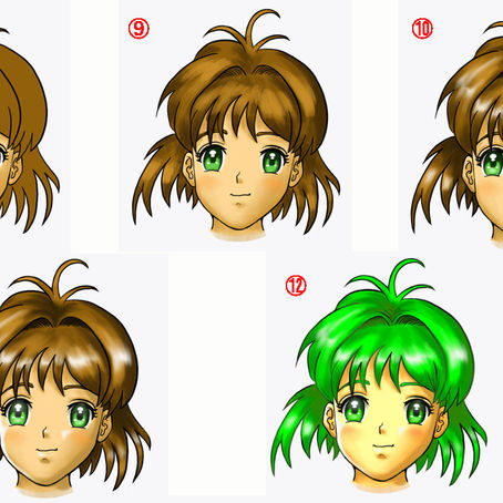 デジタルアニメキャラの描き方:横浜絵画教室 レッスン101