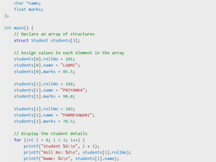 What is an Array of Structure?