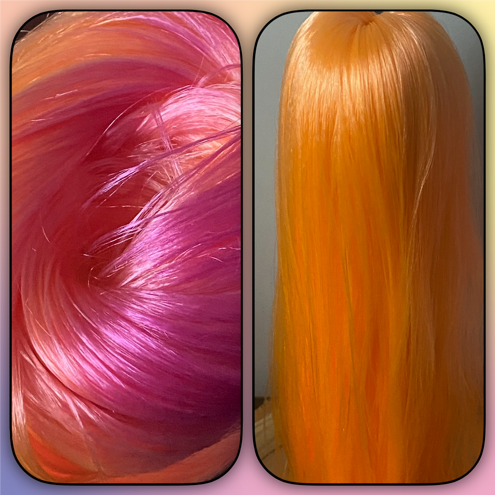 Thumbnail: The Doll hair Emporium UV colour change doll hair for rerooting
