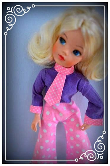 Thumbnail: Pedigree Sindy® Gauntlet reroot by Melanie@thedollhairemporium© featuring Honey Bun Nylon Doll Hair