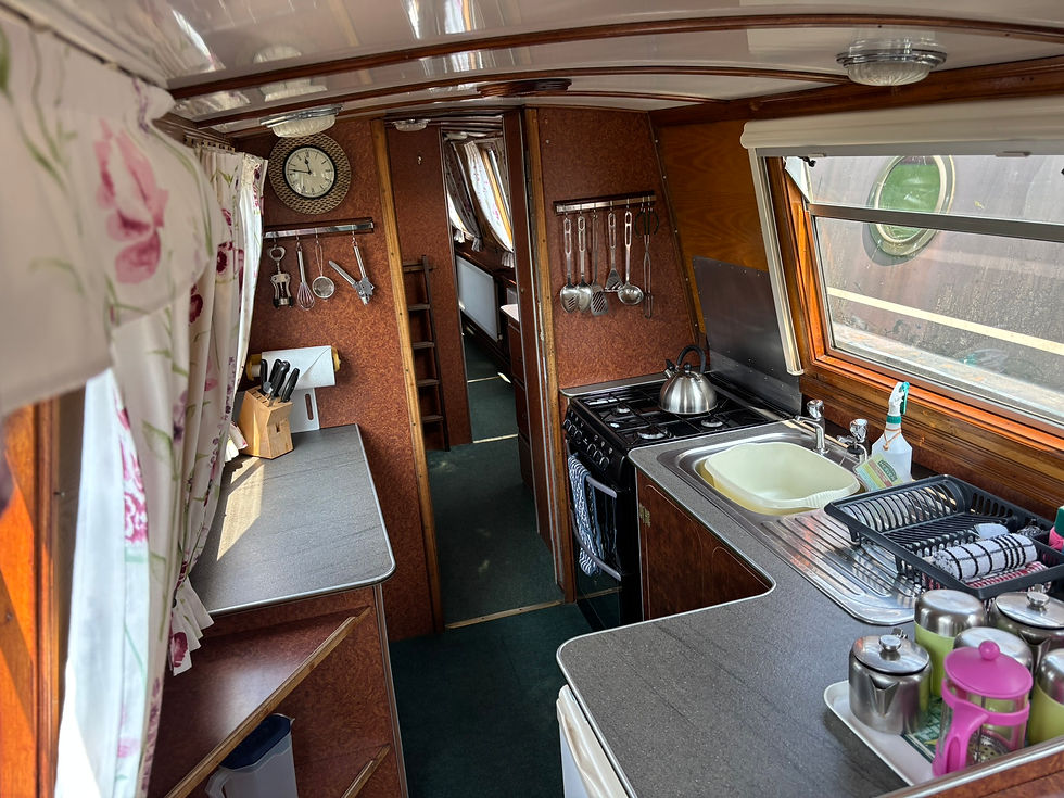 Thumbnail: 70ft canal boat cruiser stern sleeps 8 for sale