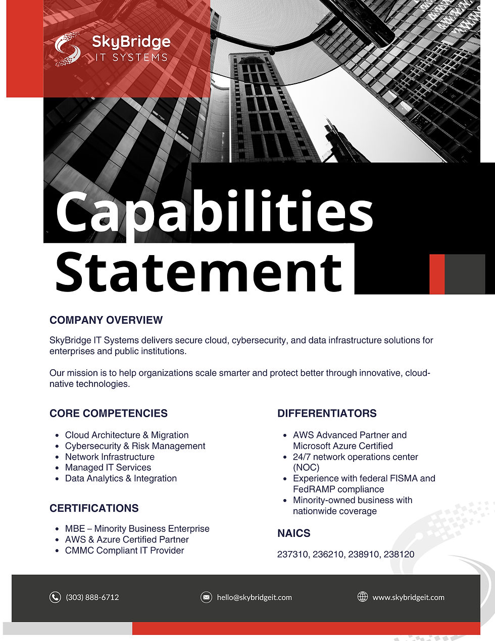 Thumbnail: 3 Modern Executive Capabilities Statement Template (CANVA)