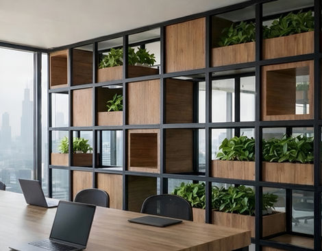 MESA COMUNITARIA E PLANTAS