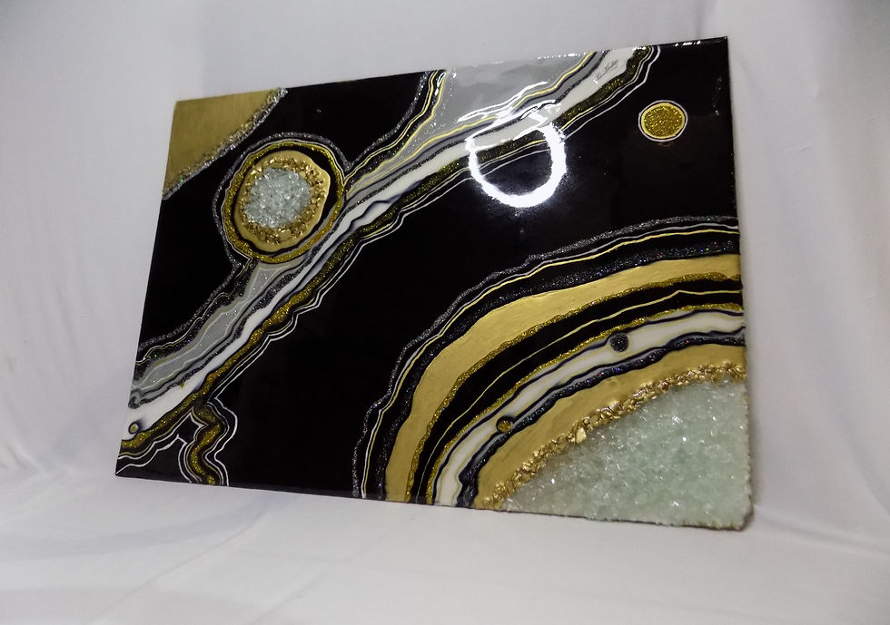 Thumbnail: wall art 02 (Black and gold)