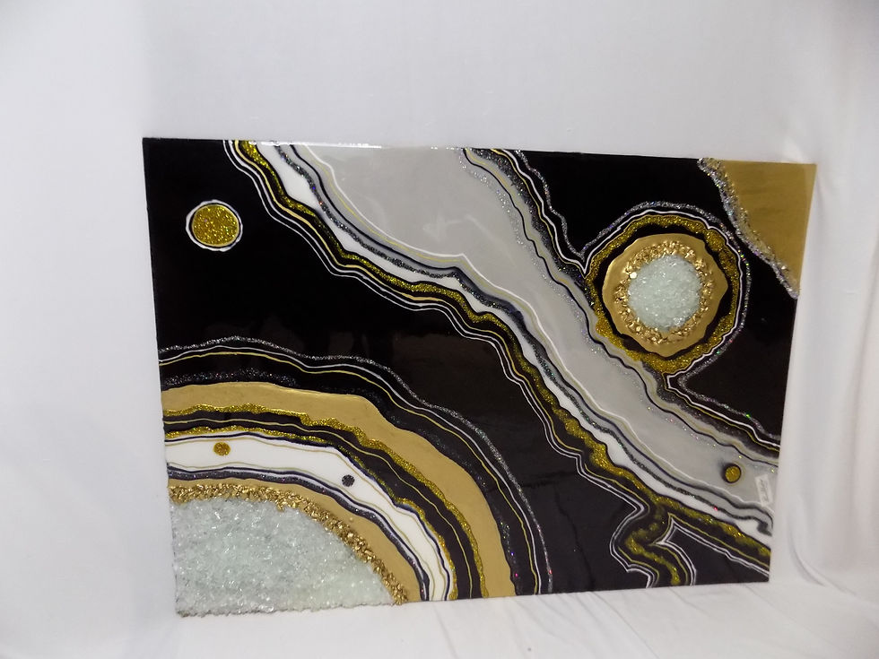 Thumbnail: wall art 02 (Black and gold)