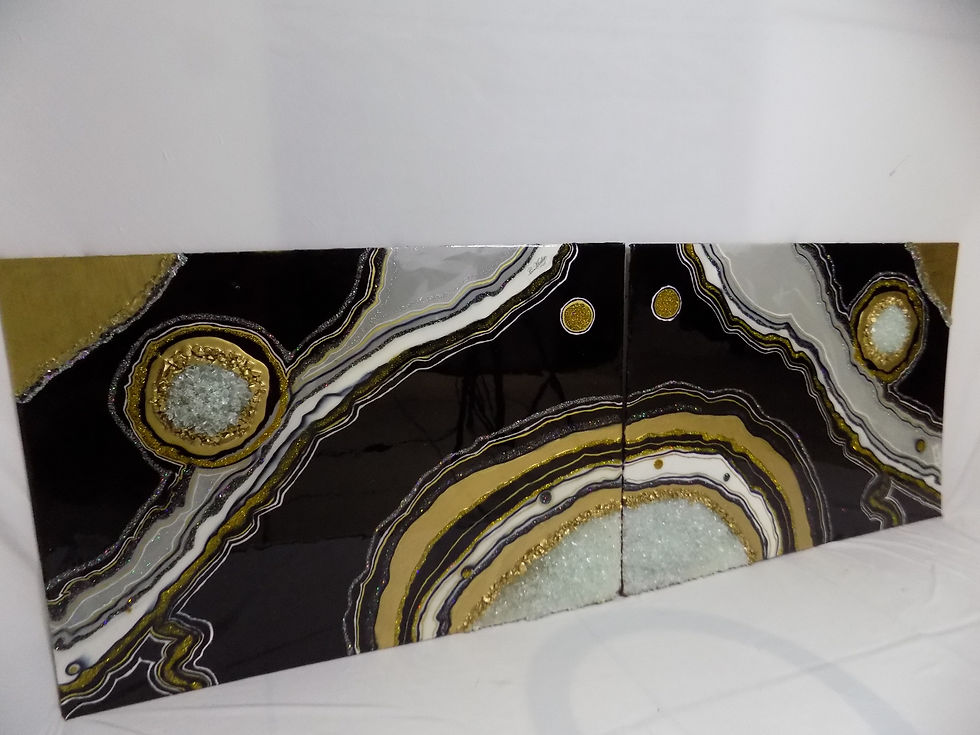 Thumbnail: wall art 02 (Black and gold)