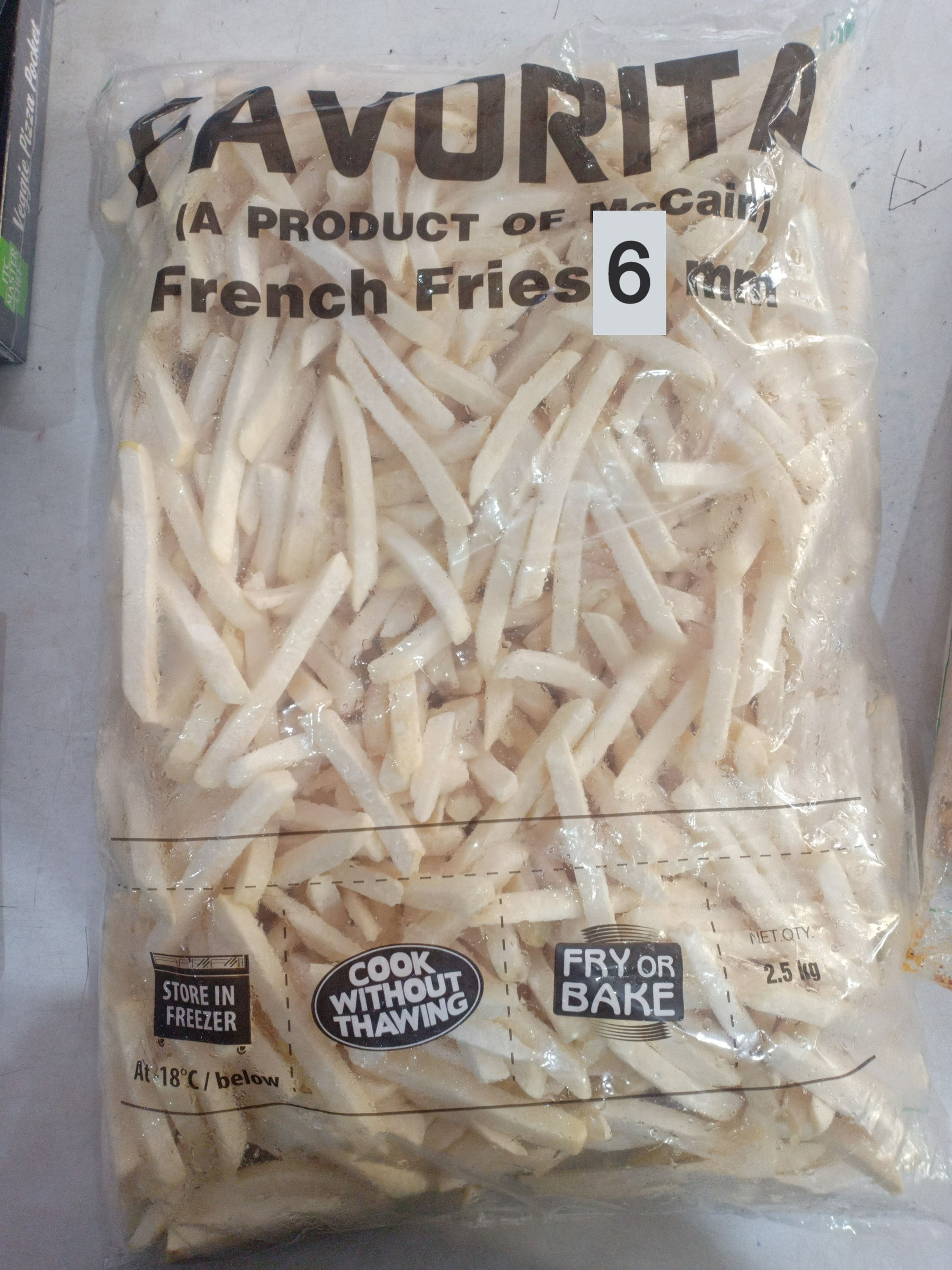 McCain French Fries  6mm 2.5 kg