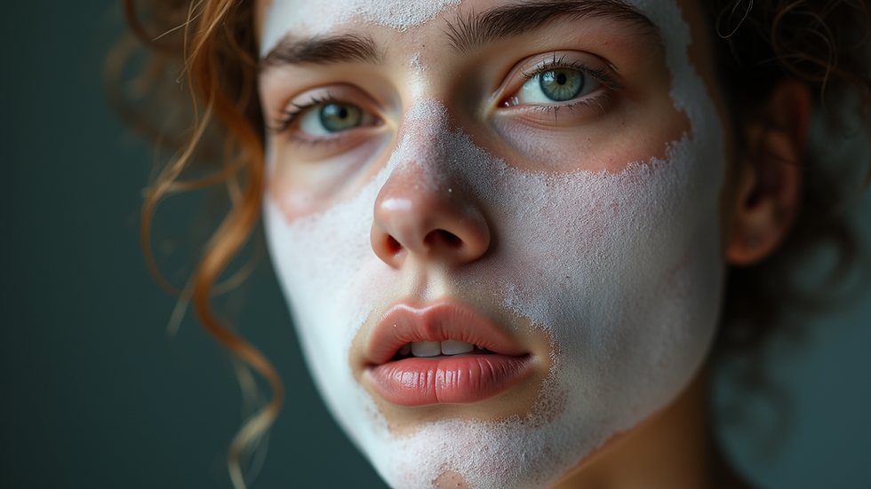 Close-up view of a person with vitiligo showing skin patches