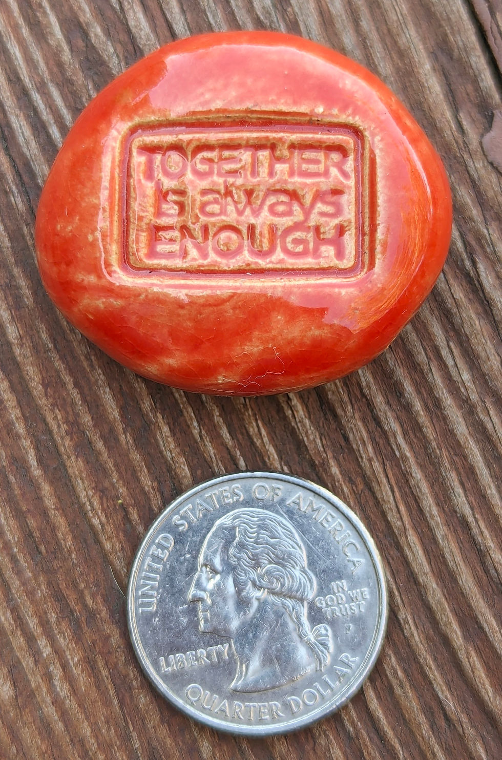Thumbnail: TOGETHER IS ALWAYS ENOUGH Magnet - Sunset Red