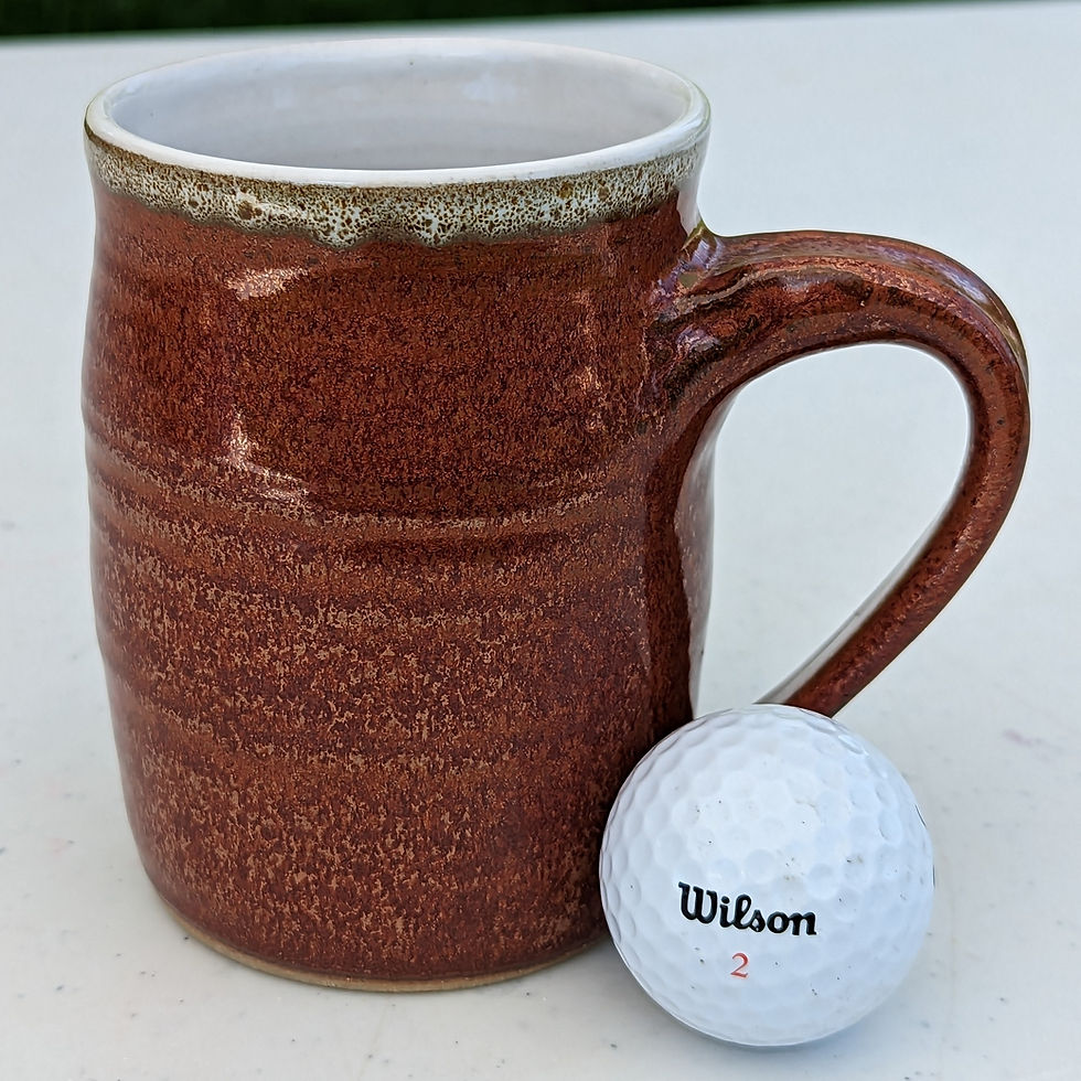 Thumbnail: STONEWARE MUG by TC Pottery Studio - Copper Orange