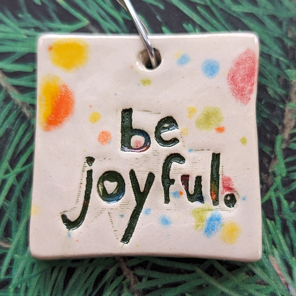 BE JOYFUL Christmas Ornament - Kaleidoscope