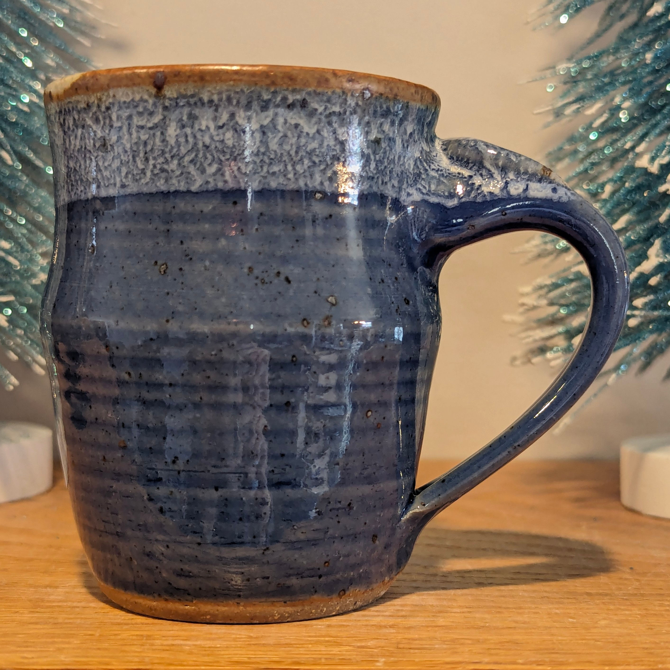 SMALL STONEWARE MUG by TC Pottery Studio - Blue Celedon