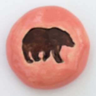 BEAR Pocket Stone - Coral Pink