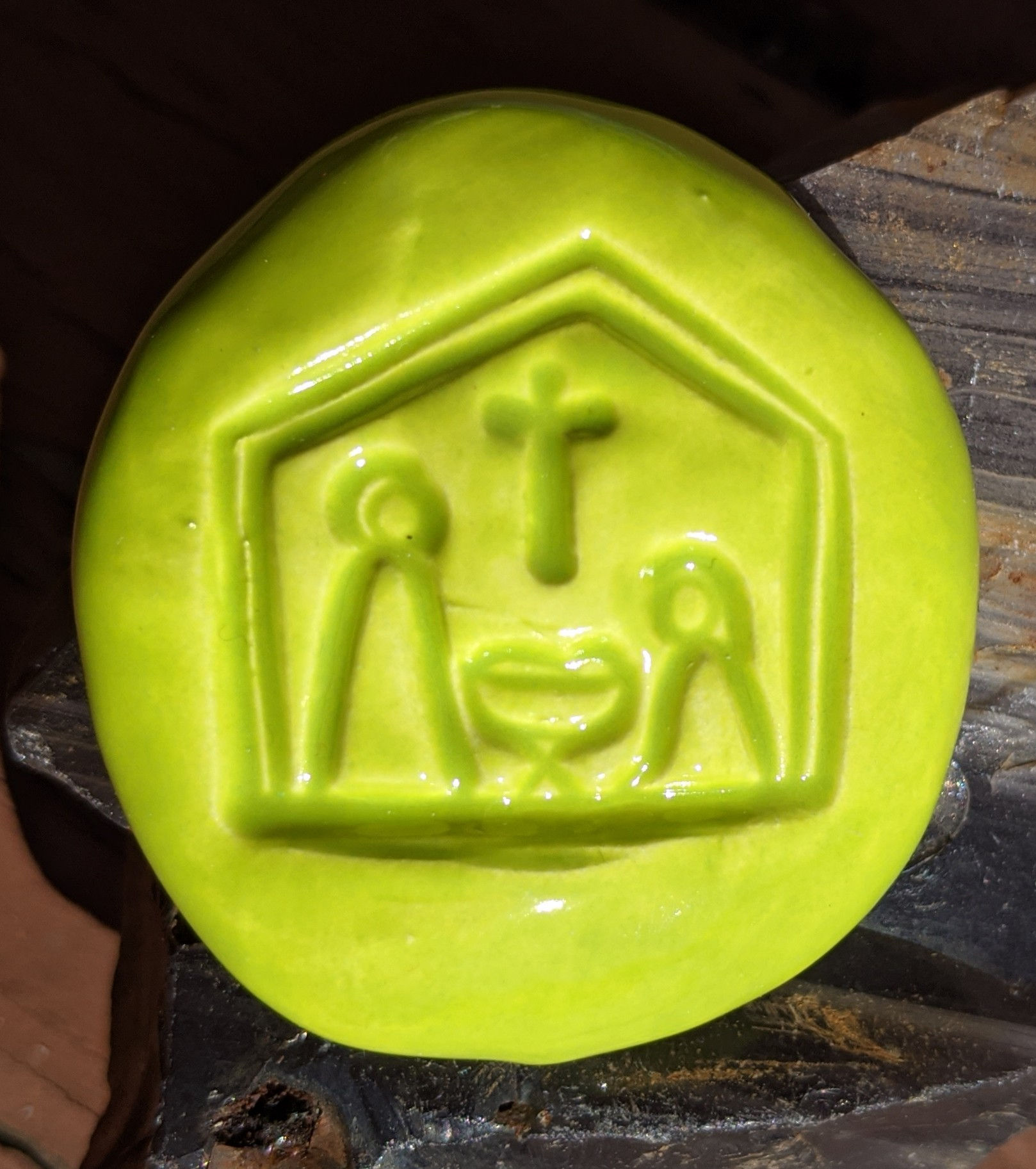 NATIVITY Pocket Stone - Granny Smith Green