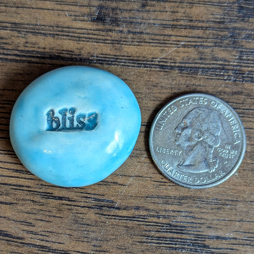 Thumbnail: BLISS Pocket Stone - Aquamarine