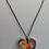 Thumbnail: CONFETTI RAINBOW HEART Necklace - Hand-painted