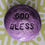 Thumbnail: GOD BLESS Pocket Stone - Amethyst Purple