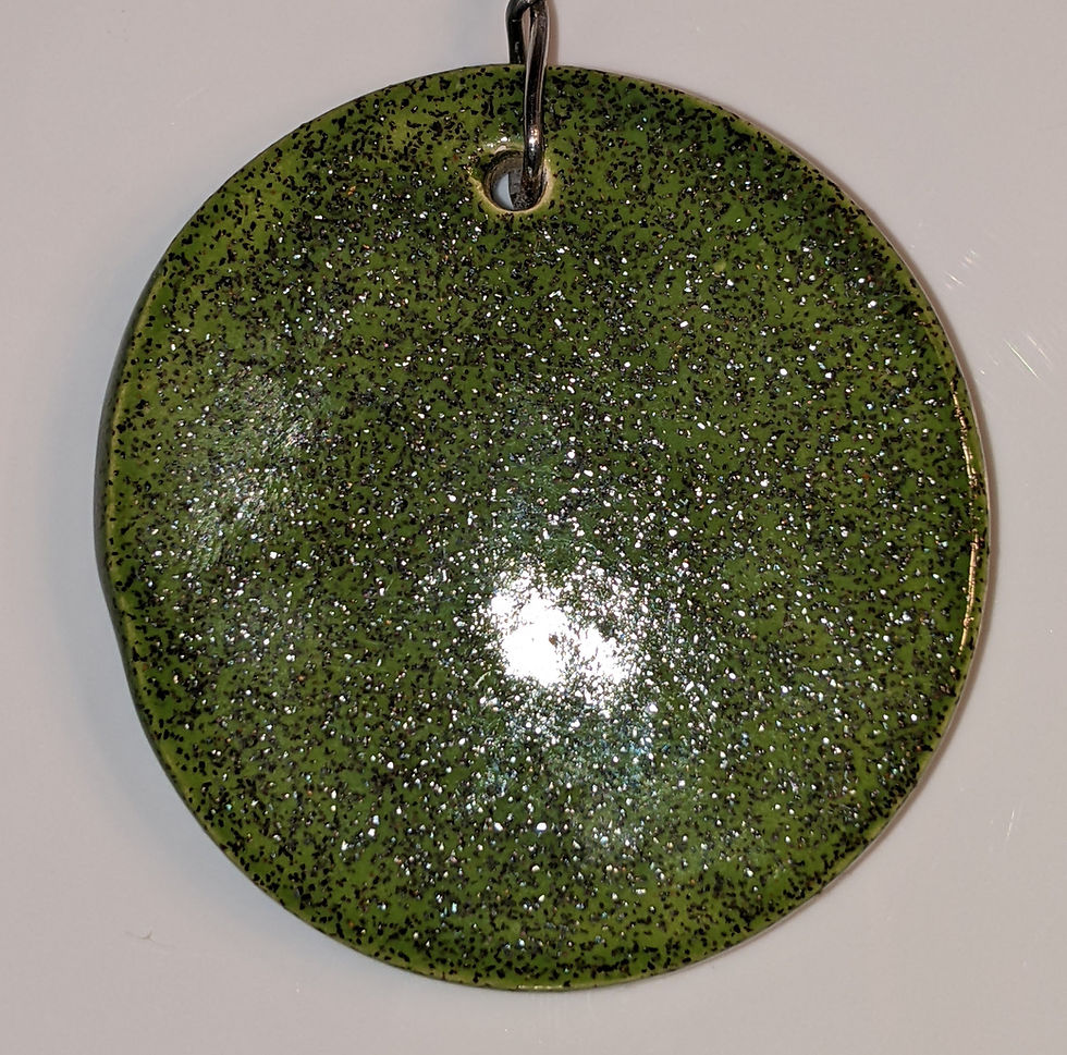 Thumbnail: SPARKLY Christmas Ornament - Emerald Shimmer