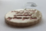 Thumbnail: SURROUNDED by LOVE Christmas Ornament - Red on White