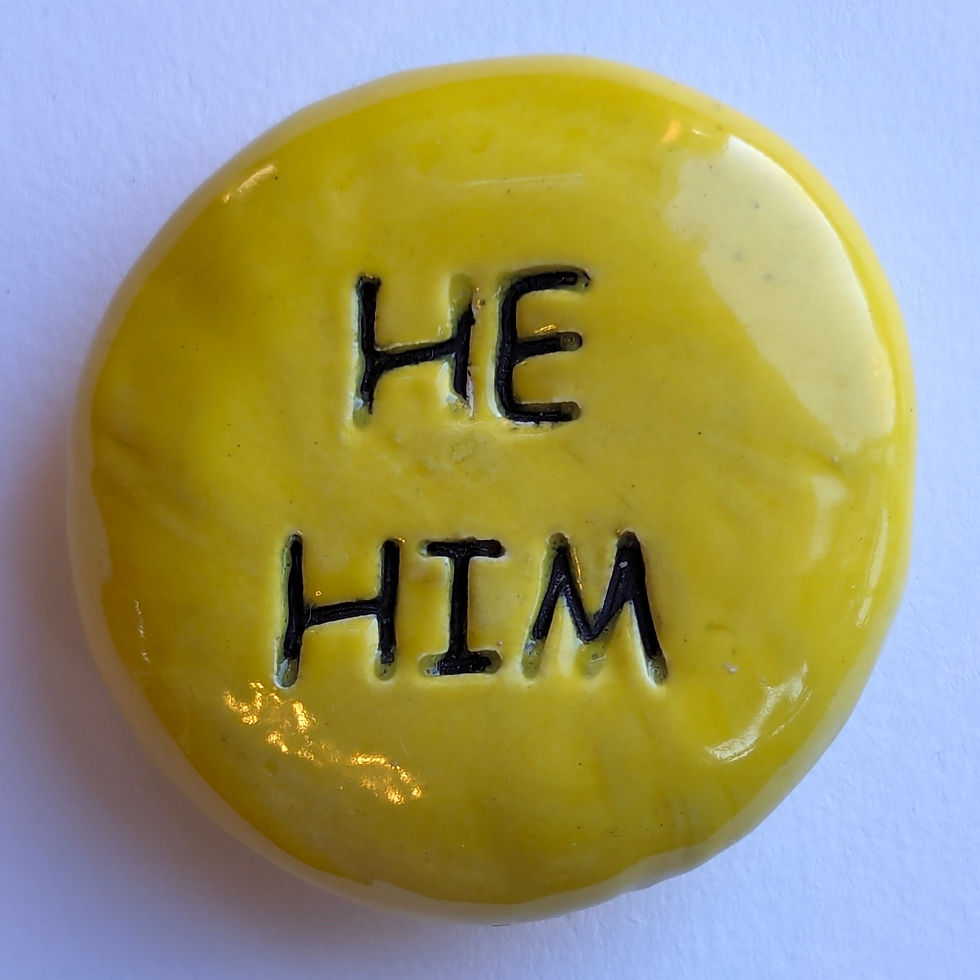 HE / HIM Pocket Stone - Intense Yellow