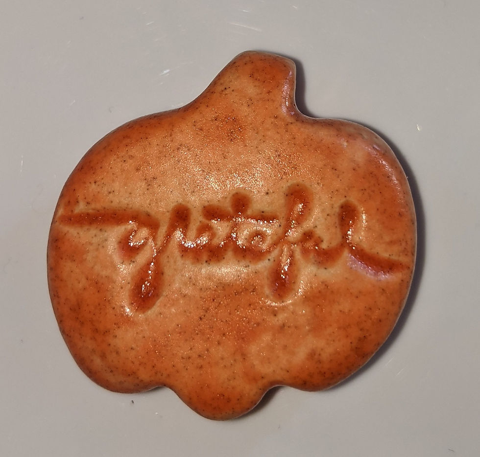 GRATEFUL - Pumpkin-shaped Magnet - Tuscan Sun