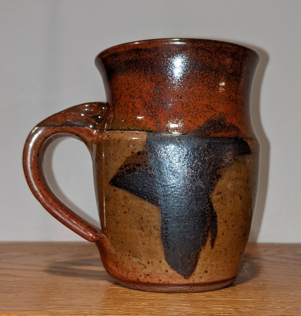 Thumbnail: STONEWARE  MUG by TC Pottery Studio - Shino & Beetlejuice