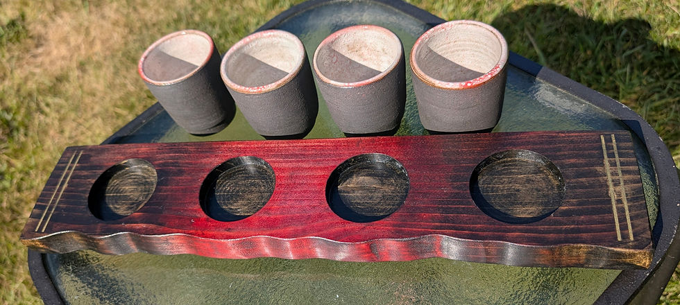 Thumbnail: FLIGHT SET Black Stoneware Clay w/Art Glazes